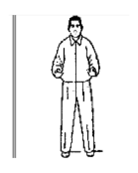 Schéma de la posture 24 de la forme de Pékin : Fermeture